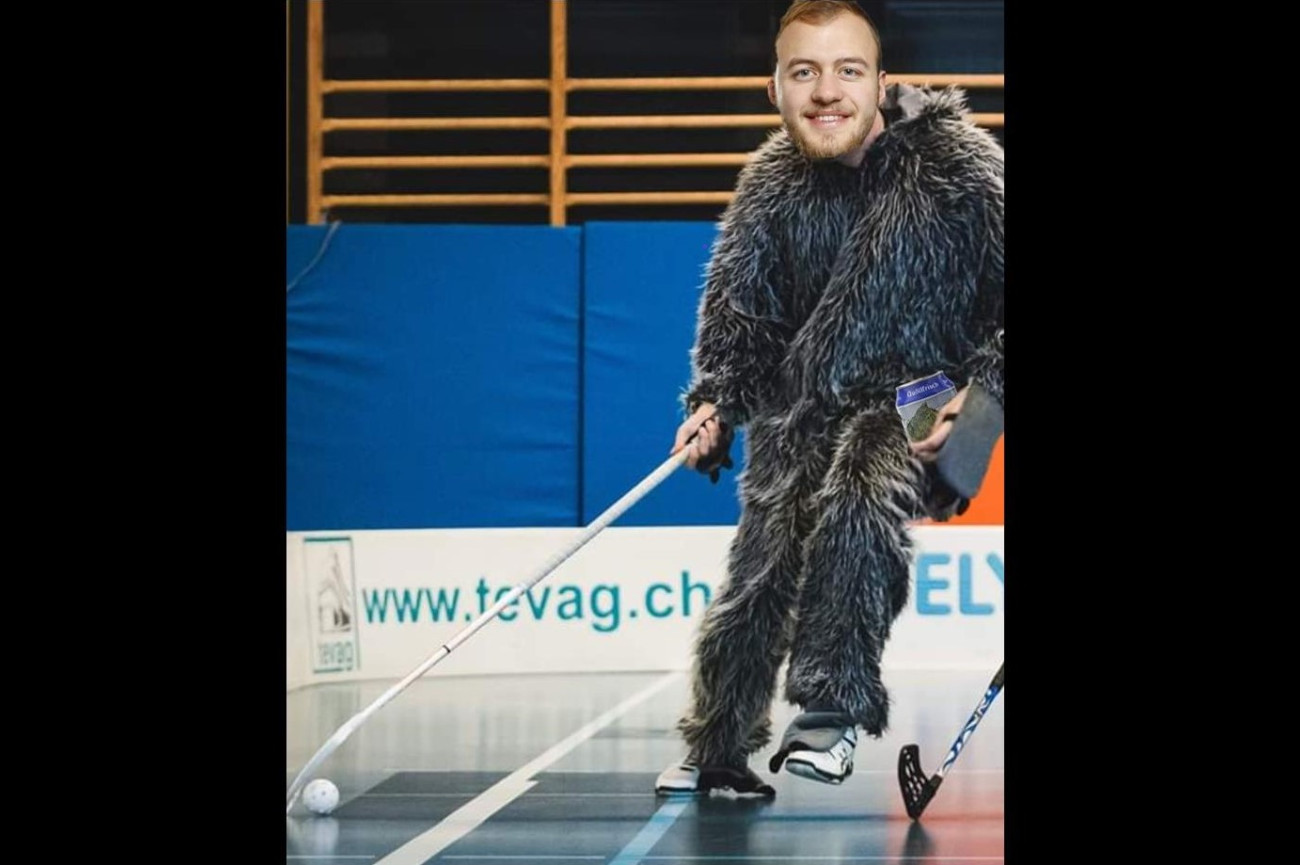 Pascal Hegner in fasnächtlicher Kluft. (bearbeitet von Manuel Keller)