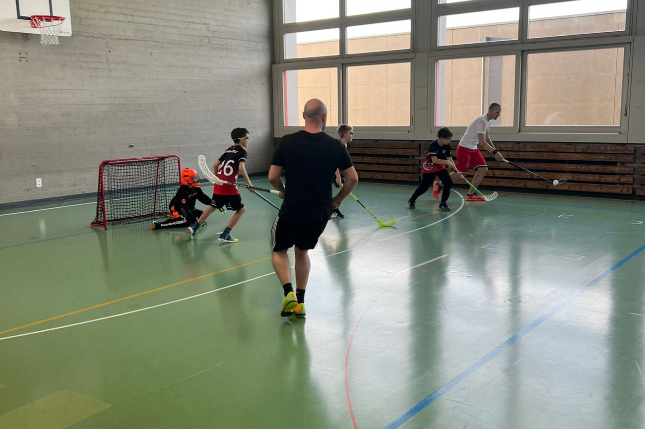 Es wurde beim Eltern gegen Kids Match hart gekämpft.