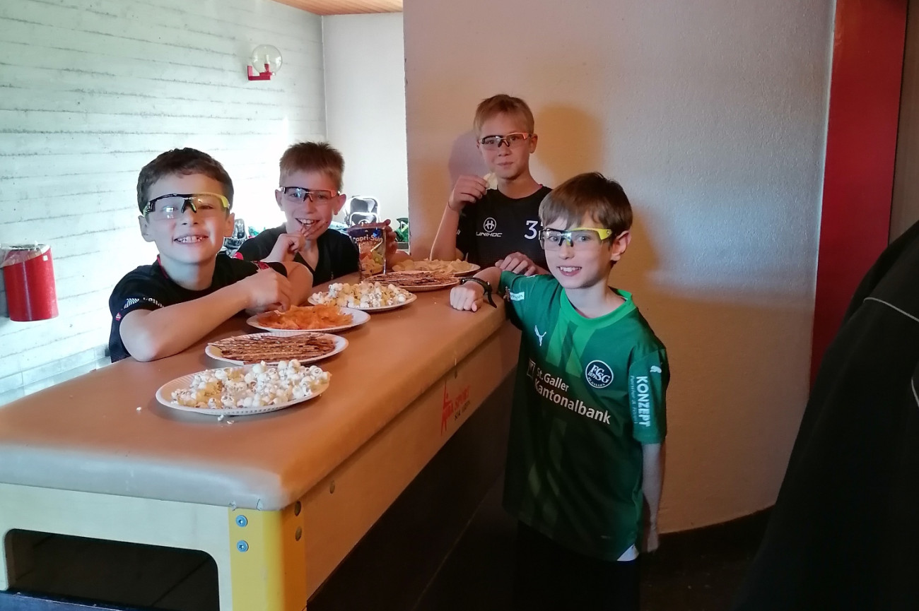 Ein kleiner Snack durfte natürlich zwischendrin nicht fehlen.